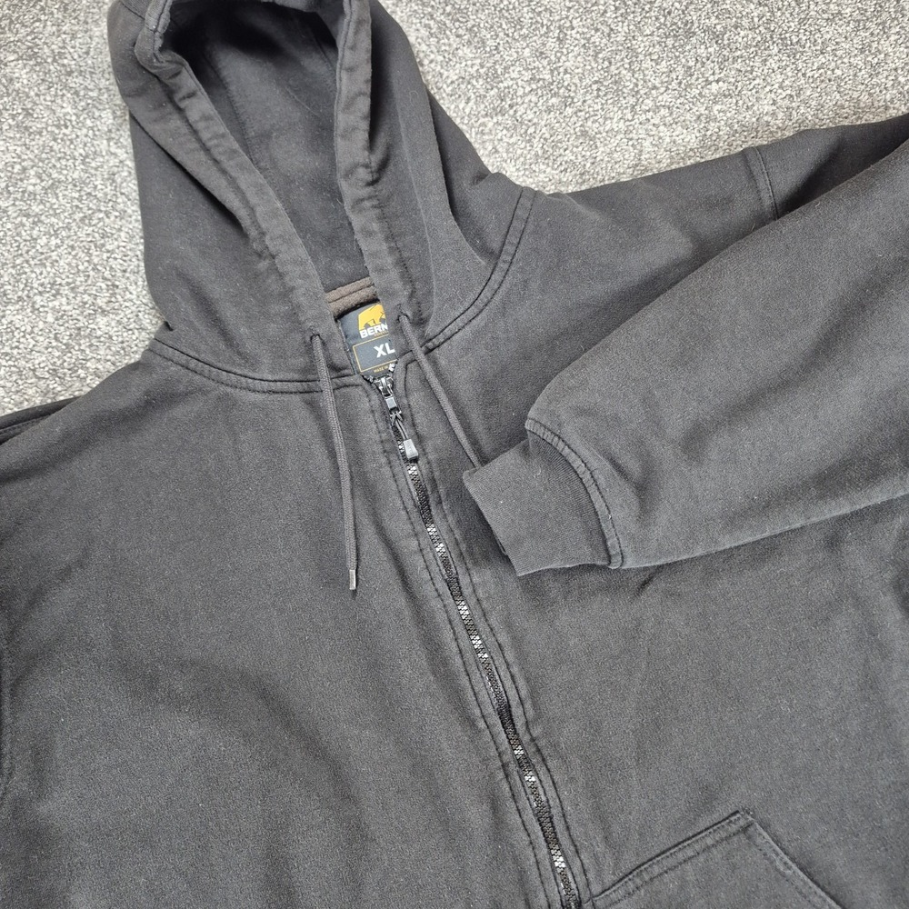 Berne Hoodie‎ Men's XL Black Full Zip Thermal Lined Workwear